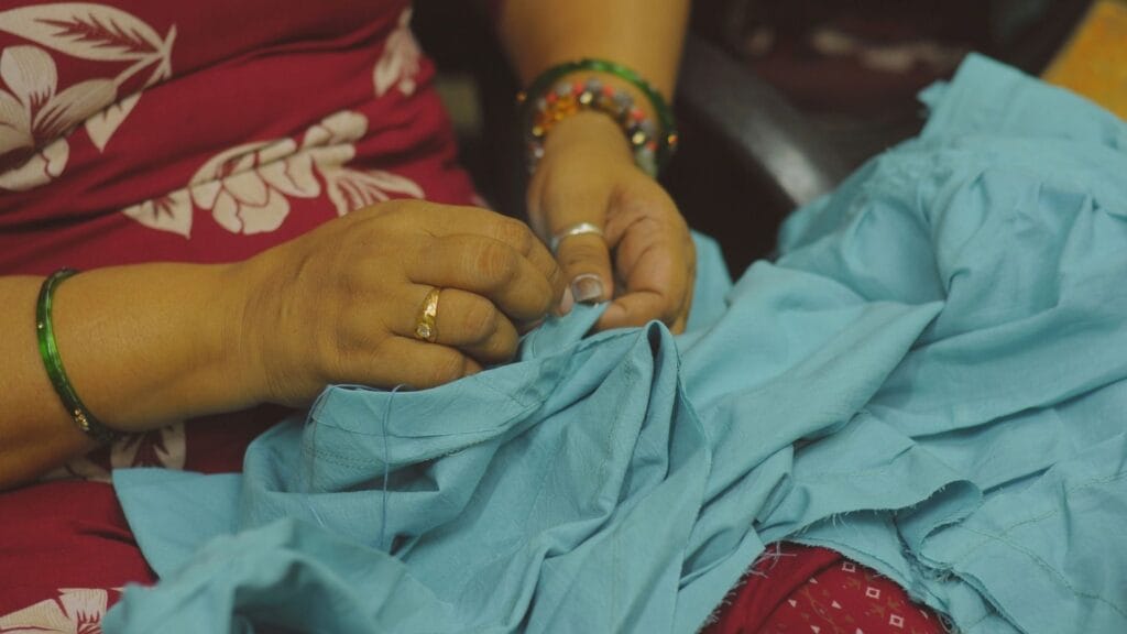 self-care and purpose - hand sewing